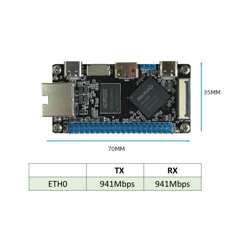 Máy tính bảng đơn RK3566 SBC cỡ bỏ túi